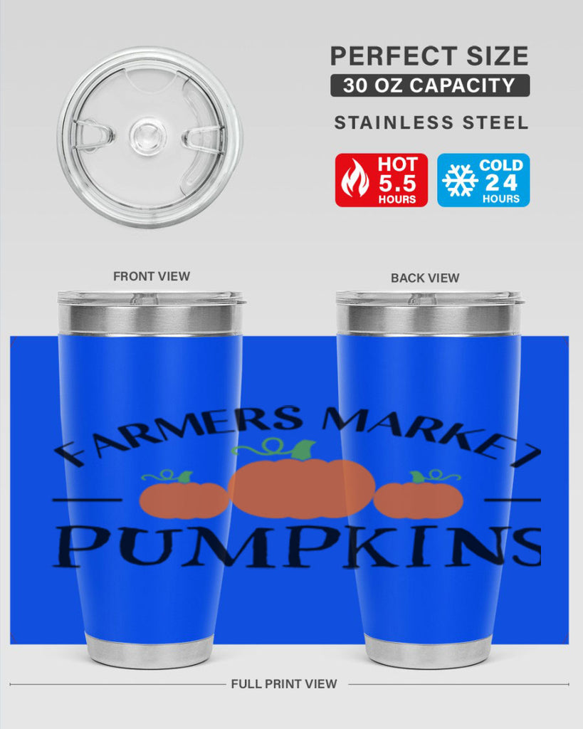 Farmers Market Pumpkins 178#- fall- Tumbler