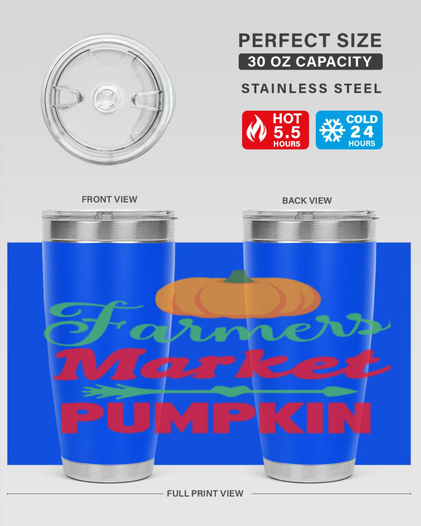 FarmersMarketPumpkin 180#- fall- Tumbler