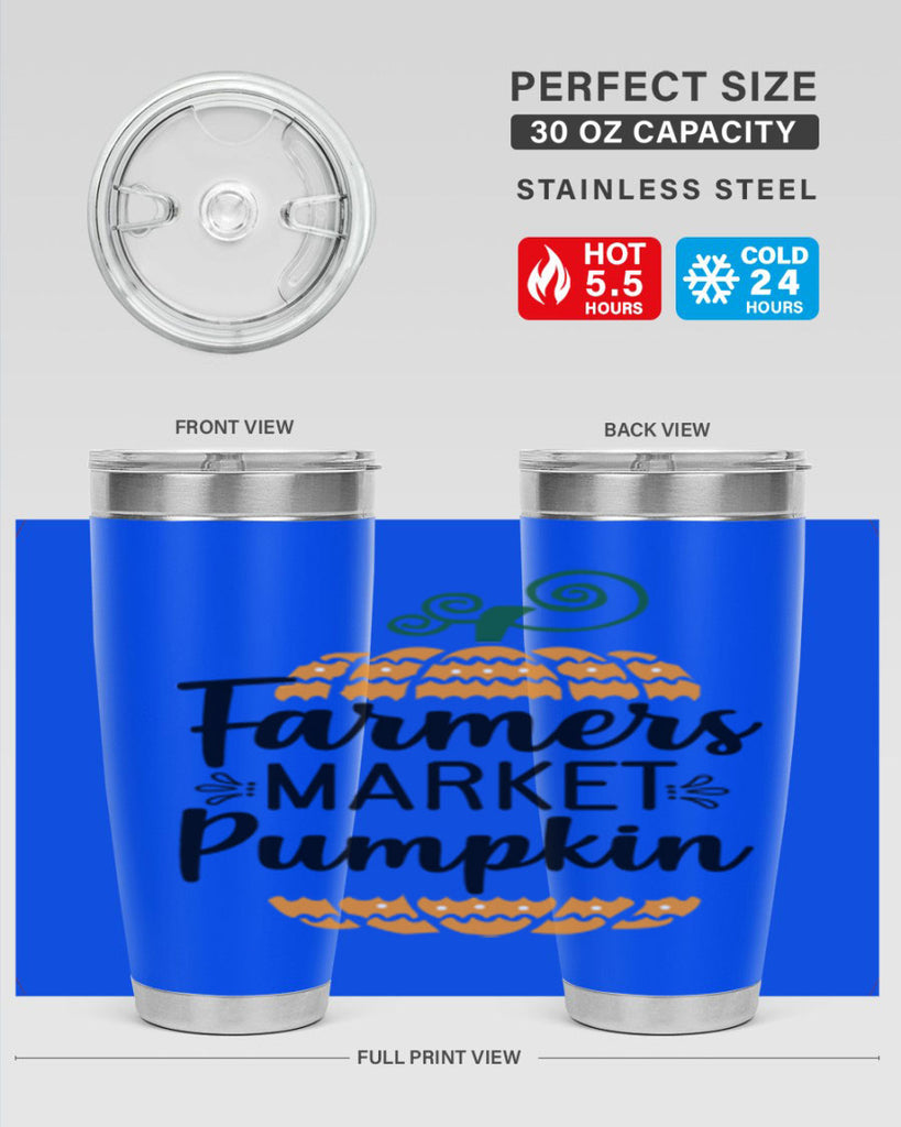 Farmersmarketpumpkin 179#- fall- Tumbler
