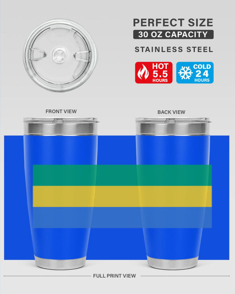 Gabon 136#- world flags- Tumbler