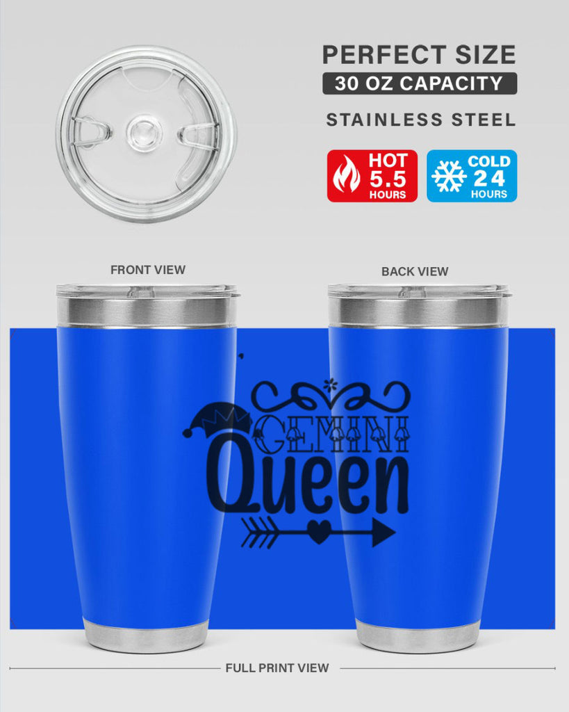 Gemini queen 230#- zodiac- Tumbler