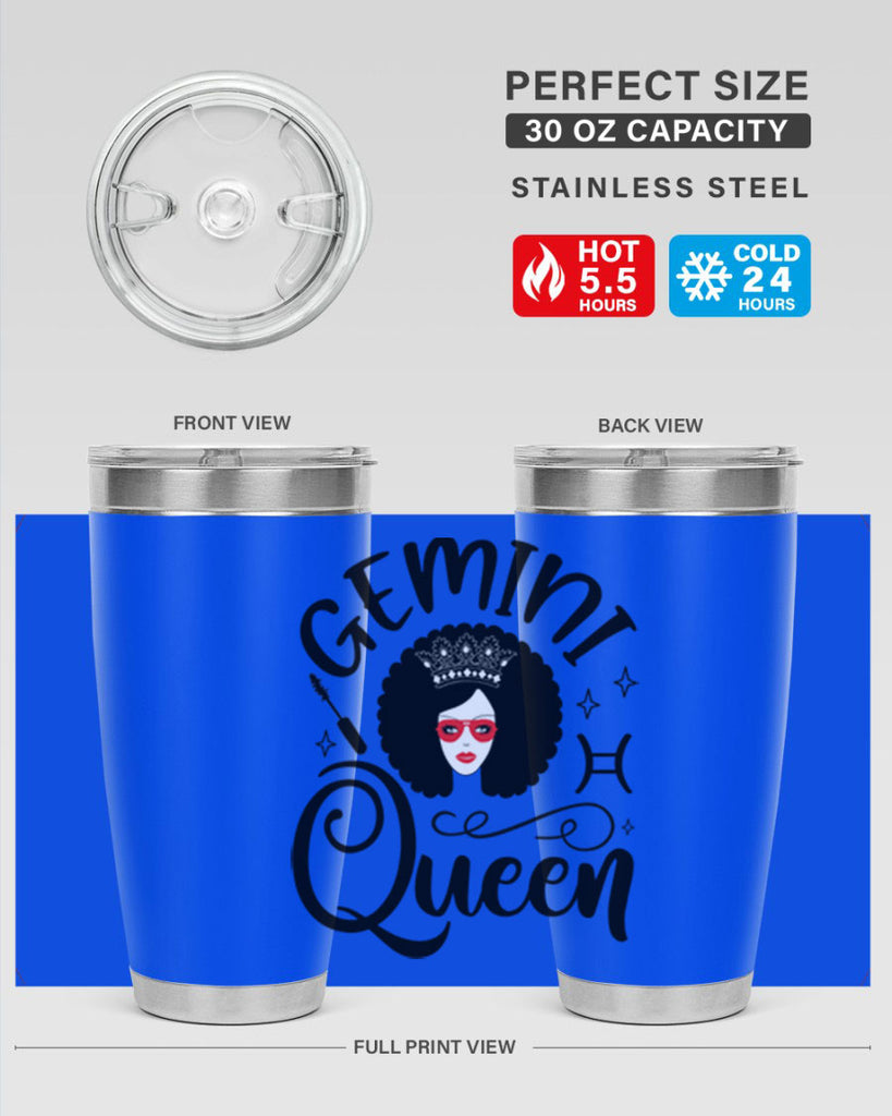 Gemini queen 233#- zodiac- Tumbler