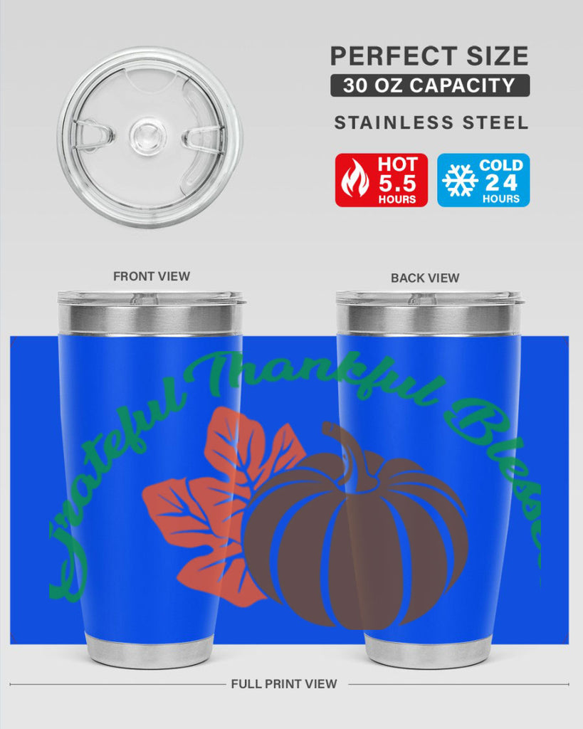 Grateful Thankful Blessed 214#- fall- Tumbler