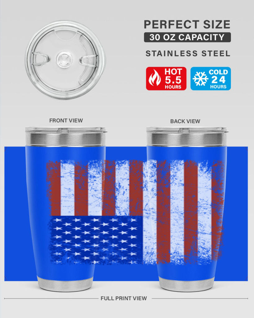 Grunge Flag 52#- Us Flags- Tumbler