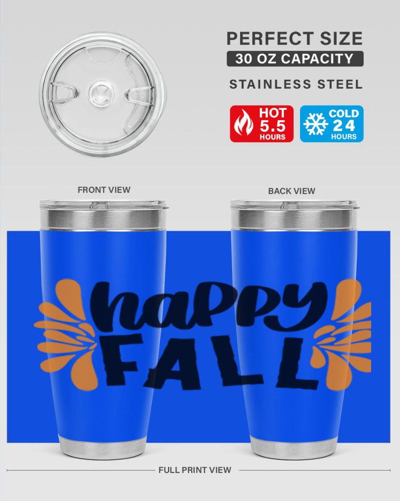 Happy Fall 491#- fall- Tumbler
