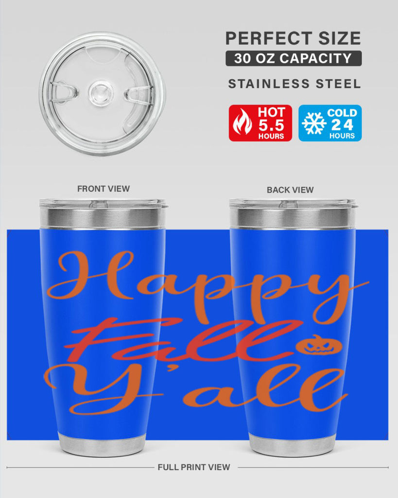 Happy Fall Yall Design 233#- fall- Tumbler