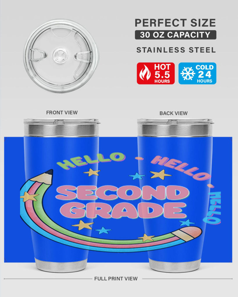 Hello 2nd Grade Pencil 10#- second grade- Tumbler