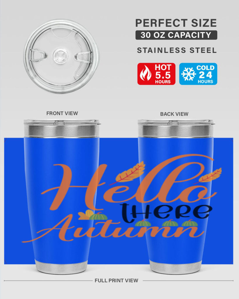 Hello There Autumn 297#- fall- Tumbler