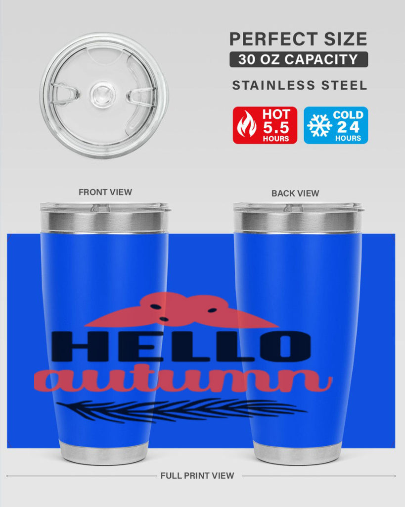 Hello autumn 269#- fall- Tumbler
