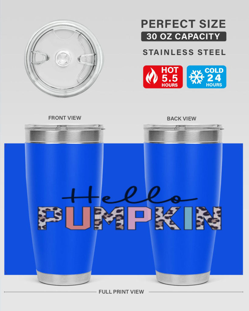 Hello pumpkin 289#- fall- Tumbler