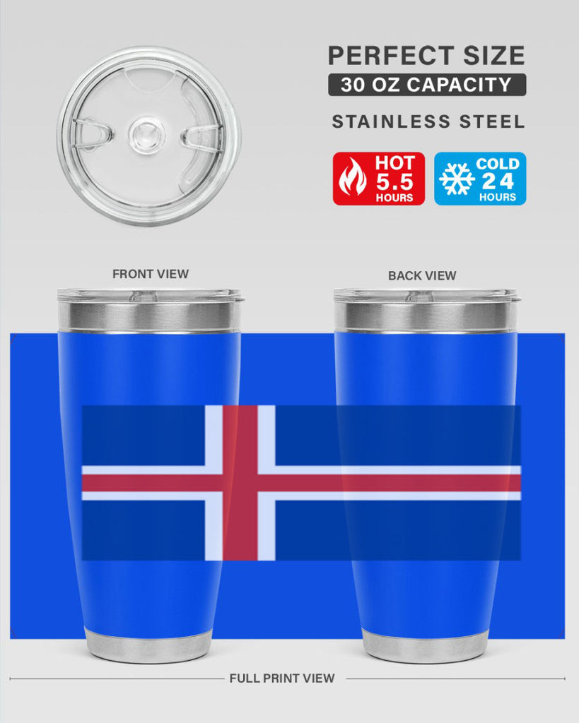 Iceland 122#- world flags- Tumbler