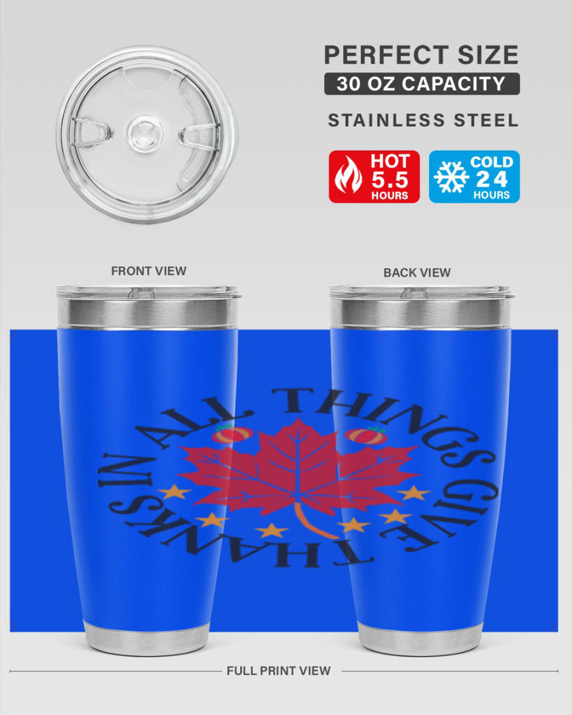 Inallthingsgivethanks 353#- fall- Tumbler