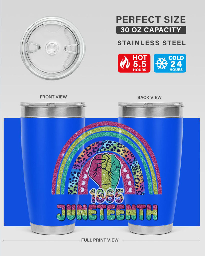 Juneteenth 1865 Rainbow 19#- Juneteenth- tumbler