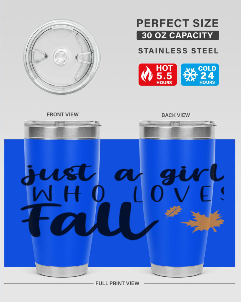 Just A Girl Who Loves Fall 380#- fall- Tumbler