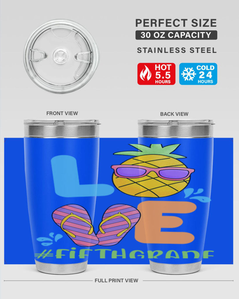 LOVE 5th Grade Summer Pineapple 19#- 5th grade- Tumbler