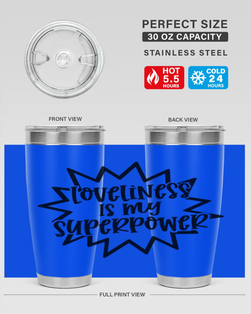 Loveliness Is My Superpower Style 53#- baby- tumbler