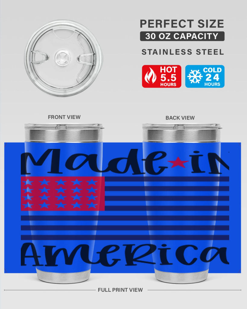 Made in America Style 164#- Fourt Of July- Tumbler