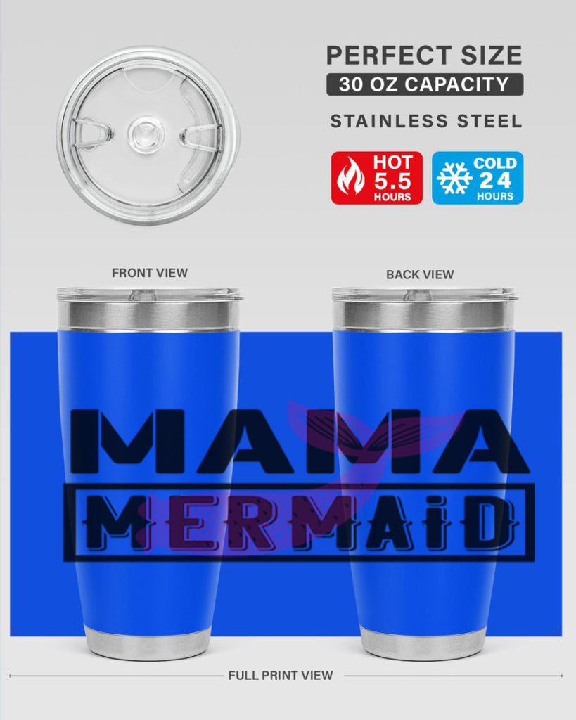 Mama mermaid 317#- mermaid- Tumbler