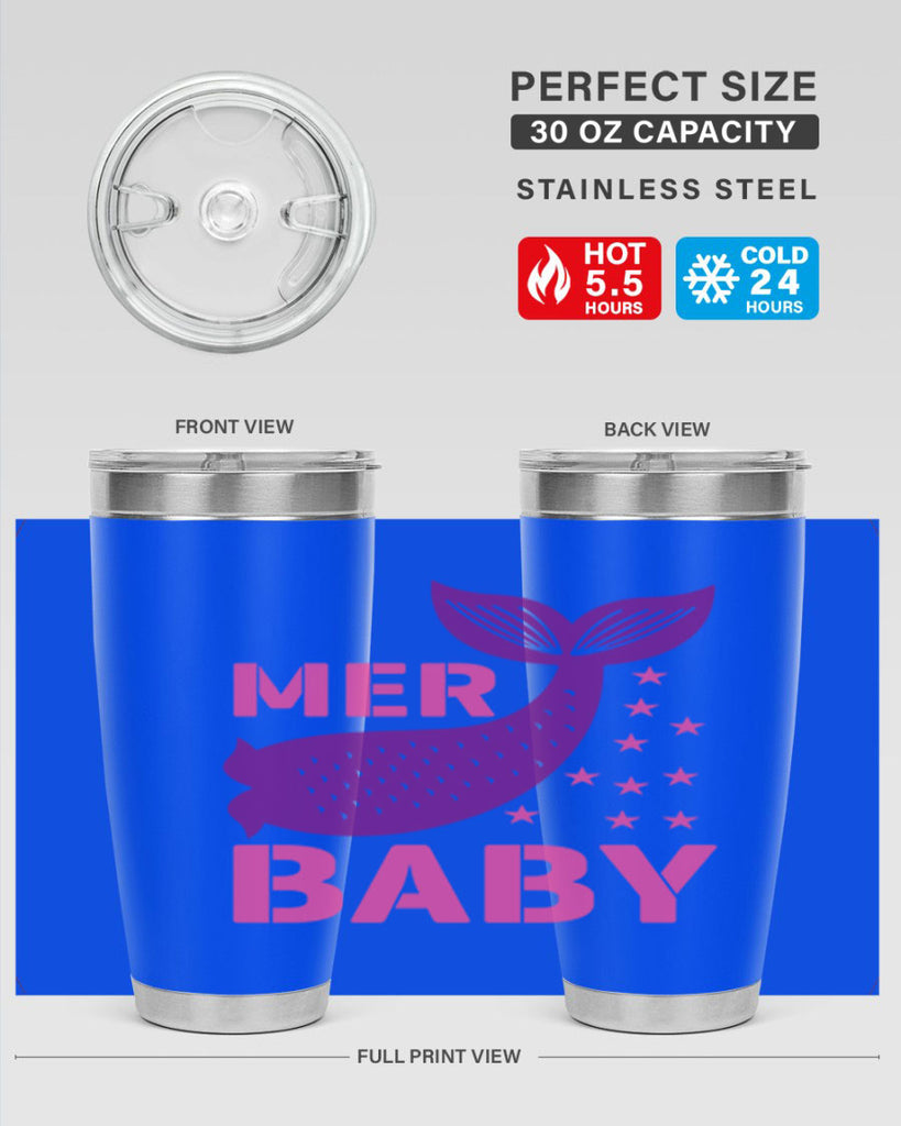 Mer Baby 321#- mermaid- Tumbler