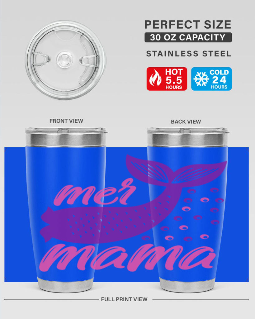 Mer Mama 335#- mermaid- Tumbler