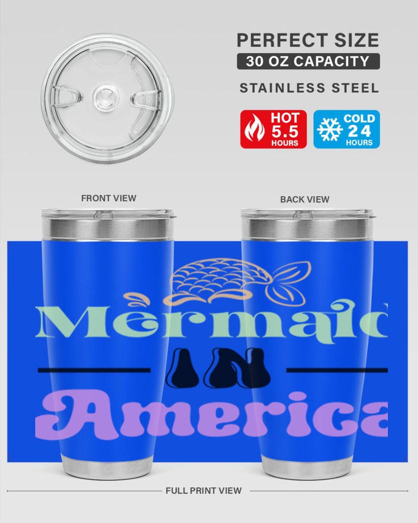 Mermaid In America 420#- mermaid- Tumbler