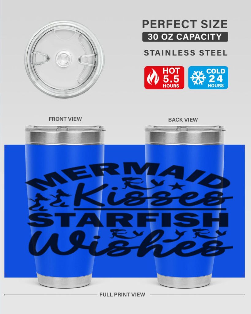 Mermaid Kisses Starfish Wishes 424#- mermaid- Tumbler