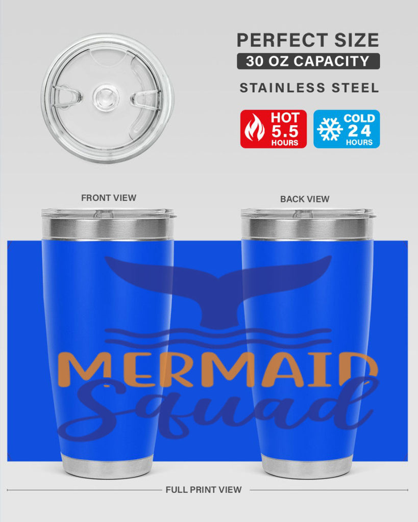 Mermaid Squad 379#- mermaid- Tumbler