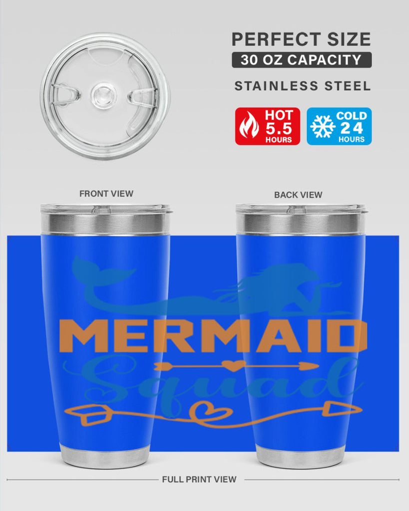 Mermaid Squad 385#- mermaid- Tumbler