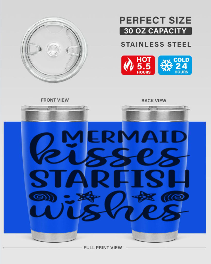 Mermaid kisses starfish wishes 426#- mermaid- Tumbler