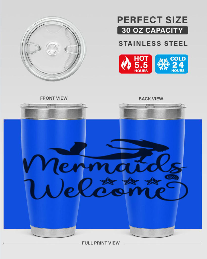 Mermaids welcome design 501#- mermaid- Tumbler