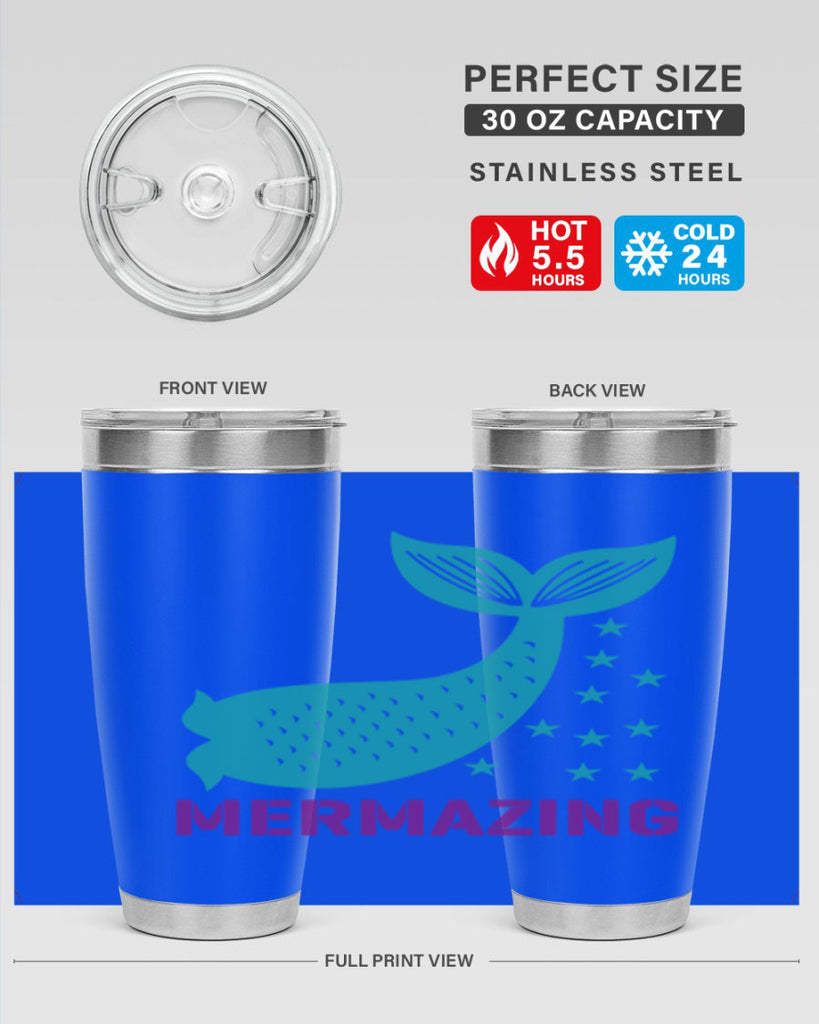 Mermazing 502#- mermaid- Tumbler