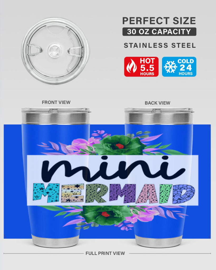 Mini Mermaid 505#- mermaid- Tumbler