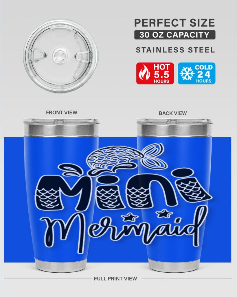 Mini Mermaid 508#- mermaid- Tumbler