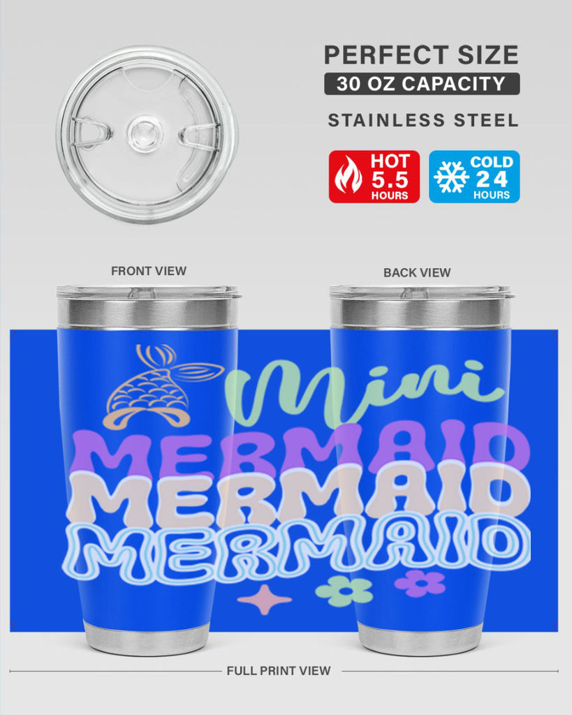 Mini Mermaid 509#- mermaid- Tumbler