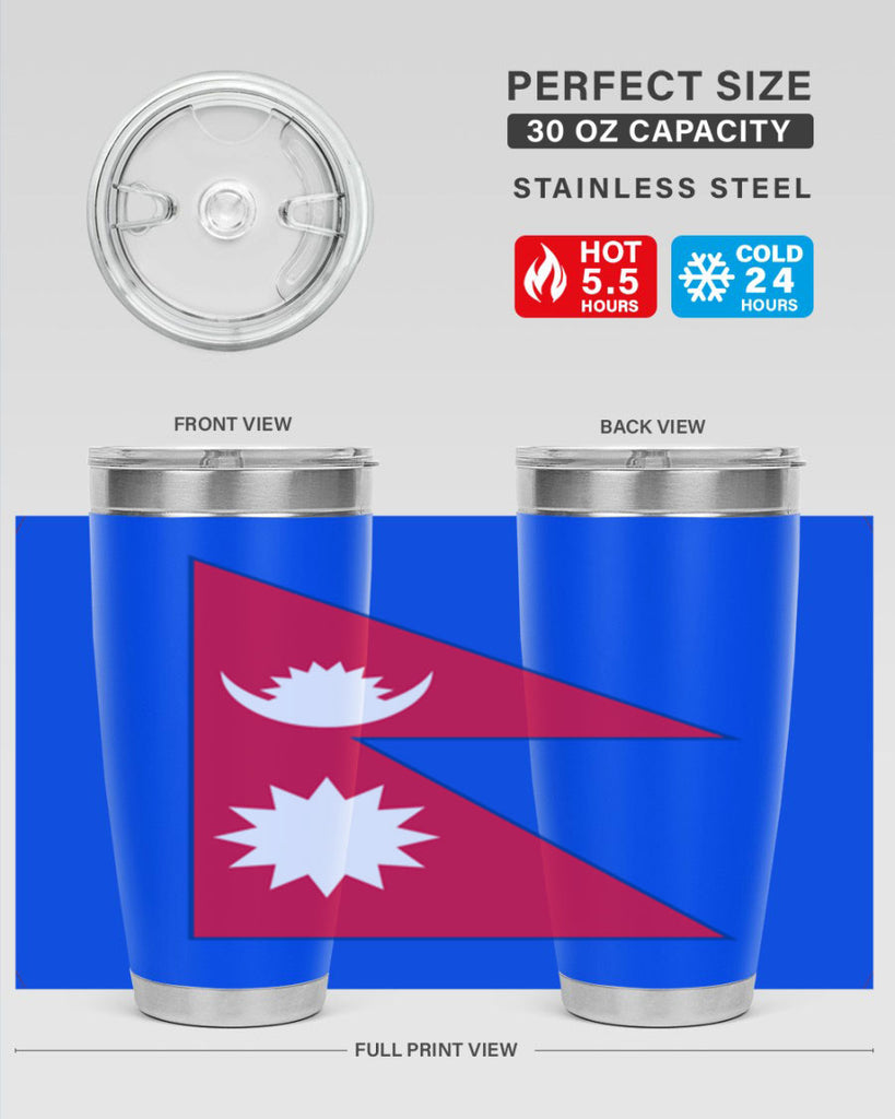 Nepal 76#- world flags- Tumbler