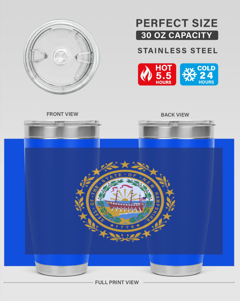 New Hampshire 23#- Us Flags- Tumbler