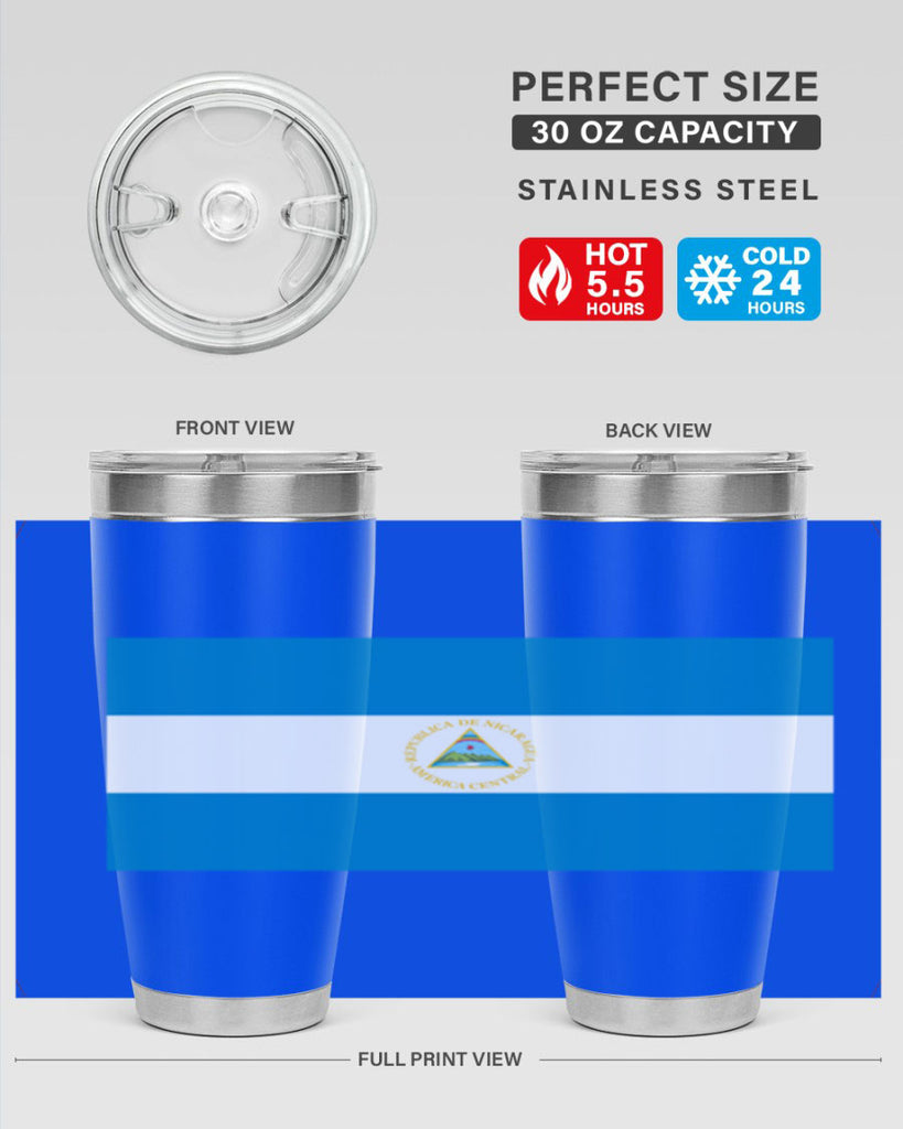 Nicaragua 73#- world flags- Tumbler