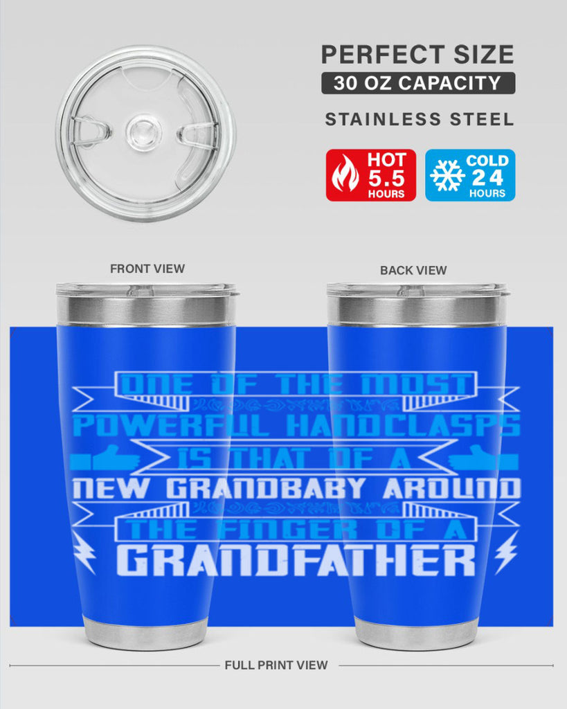 One of the most powerful handclasps is that of a new grandbaby 71#- grandpa - papa- Tumbler