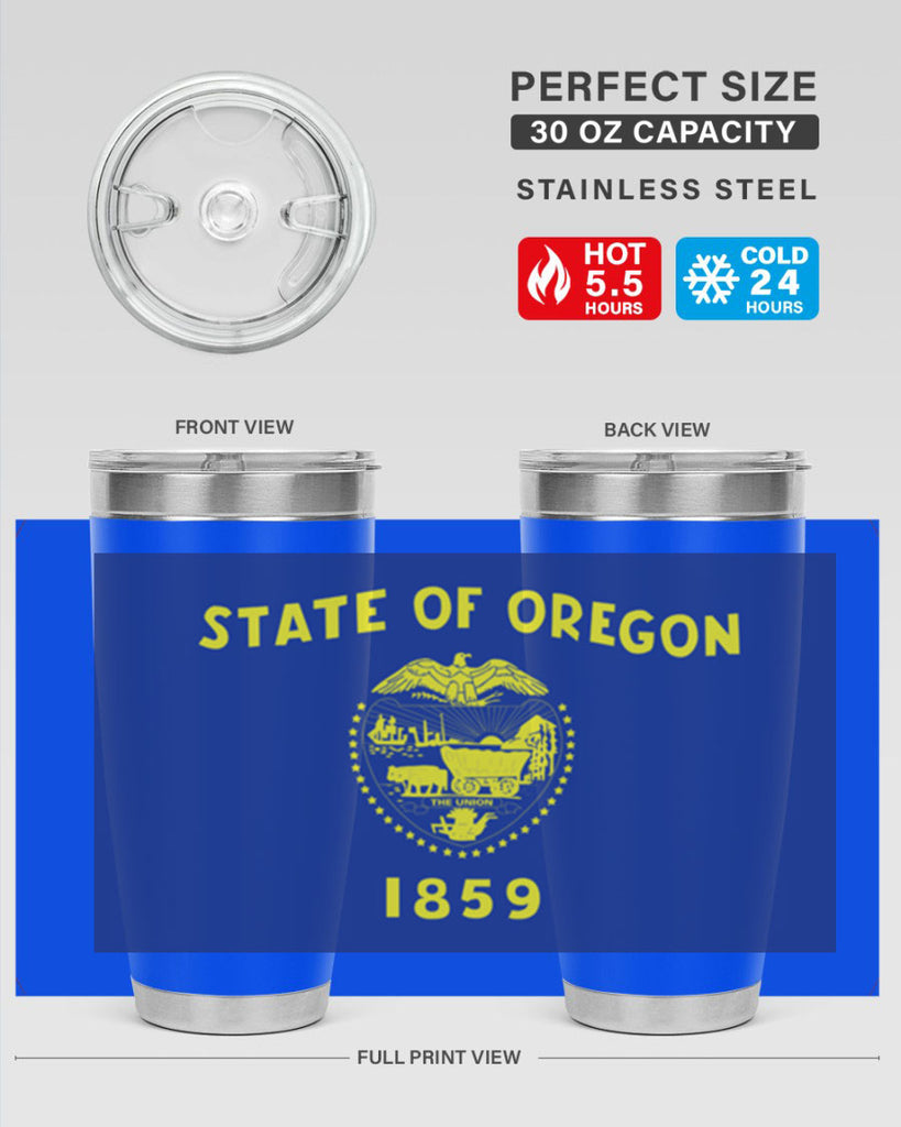 Oregon 15#- Us Flags- Tumbler