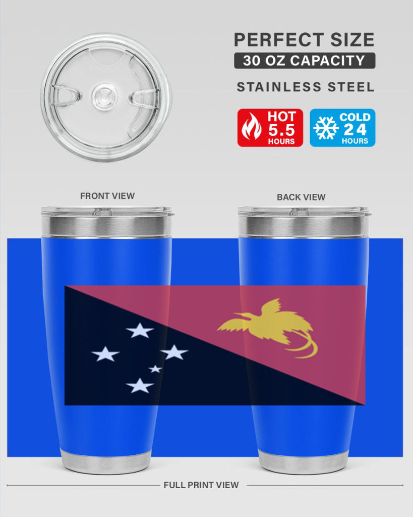 Papua New Guinea 62#- world flags- Tumbler