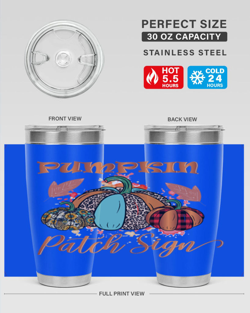 Pumpkin Patch Sign 530#- fall- Tumbler