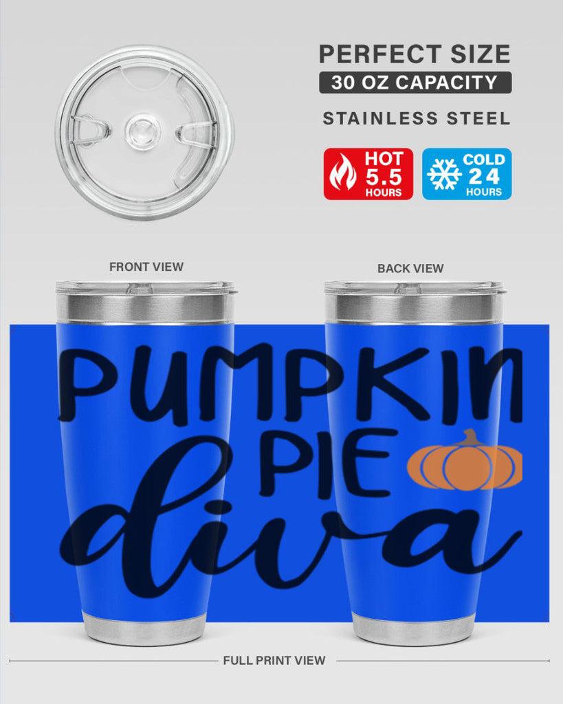 Pumpkin Pie Diva 532#- fall- Tumbler
