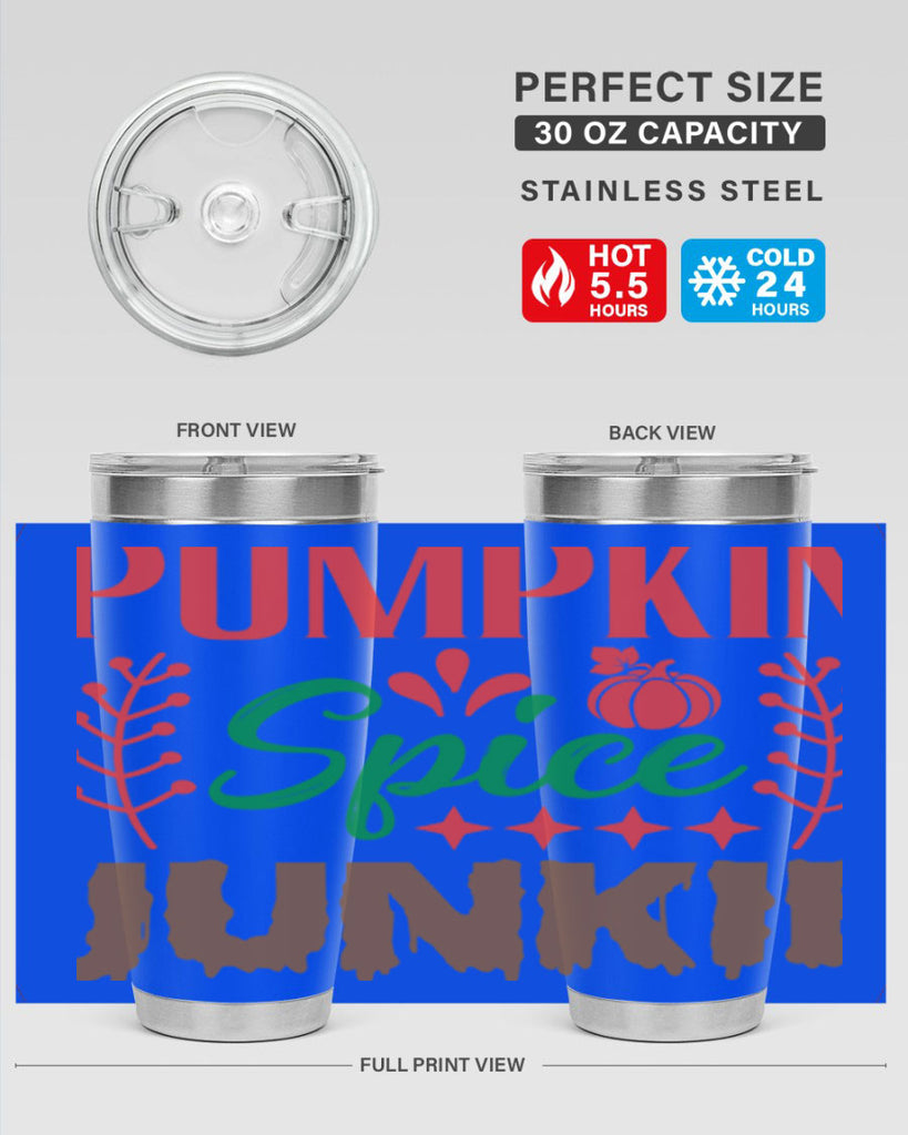 Pumpkin Spice Junkie 547#- fall- Tumbler
