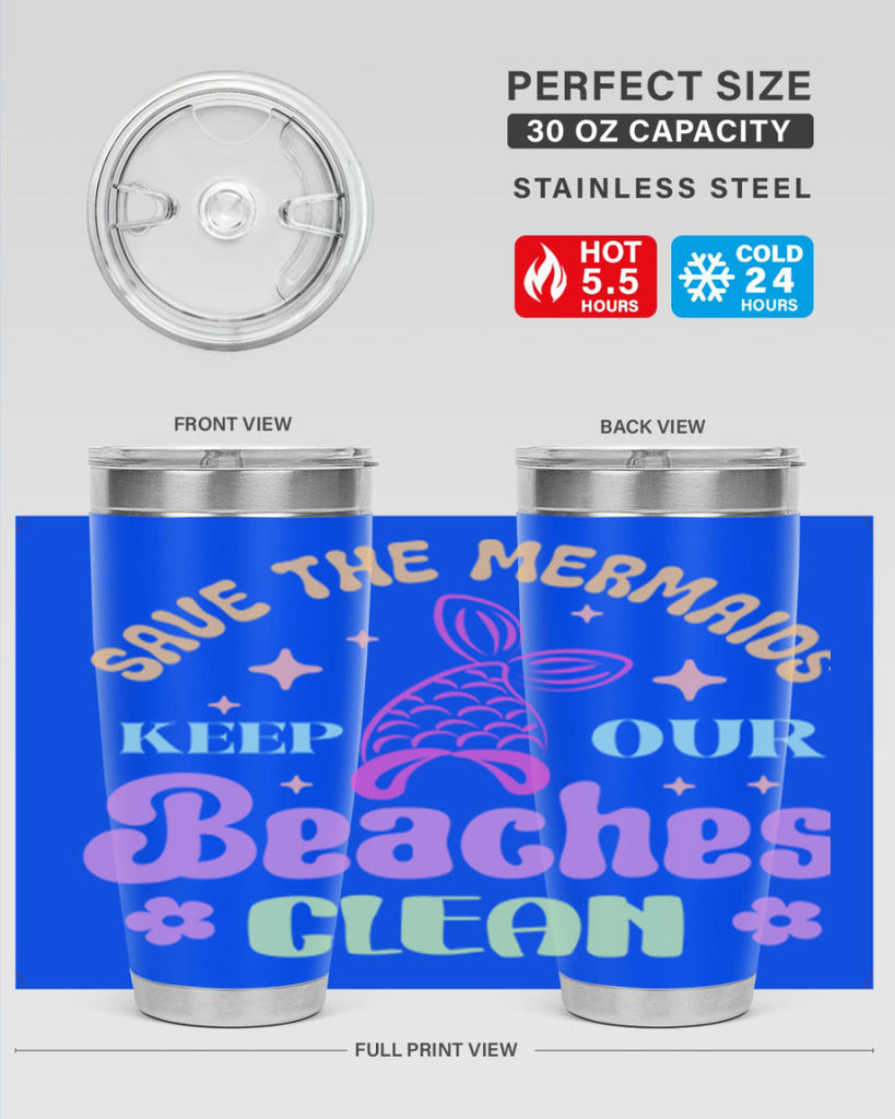 Save The Mermaids Keep Our 577#- mermaid- Tumbler