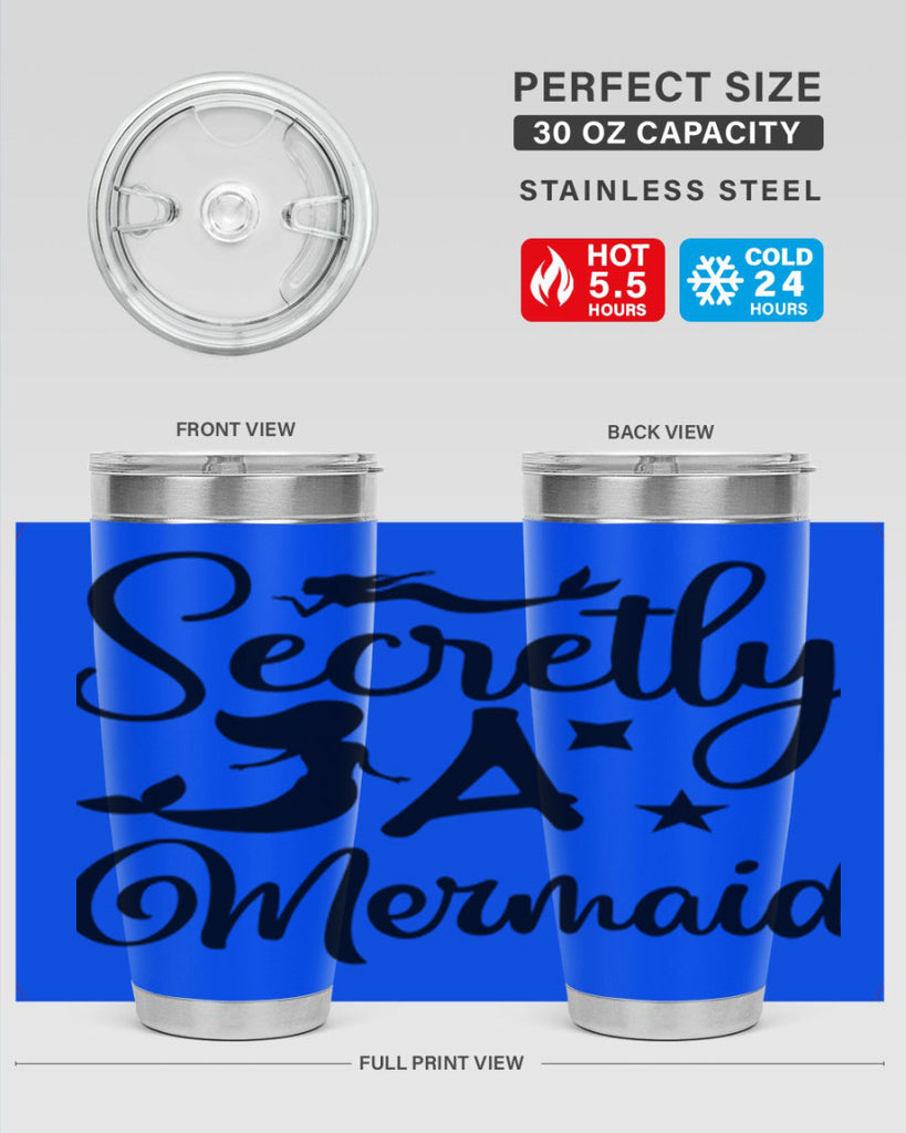 Secretly a mermaid 580#- mermaid- Tumbler