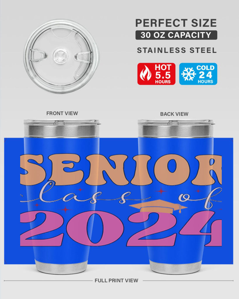 Senior class of 2024 17#- 12th grade- Tumbler