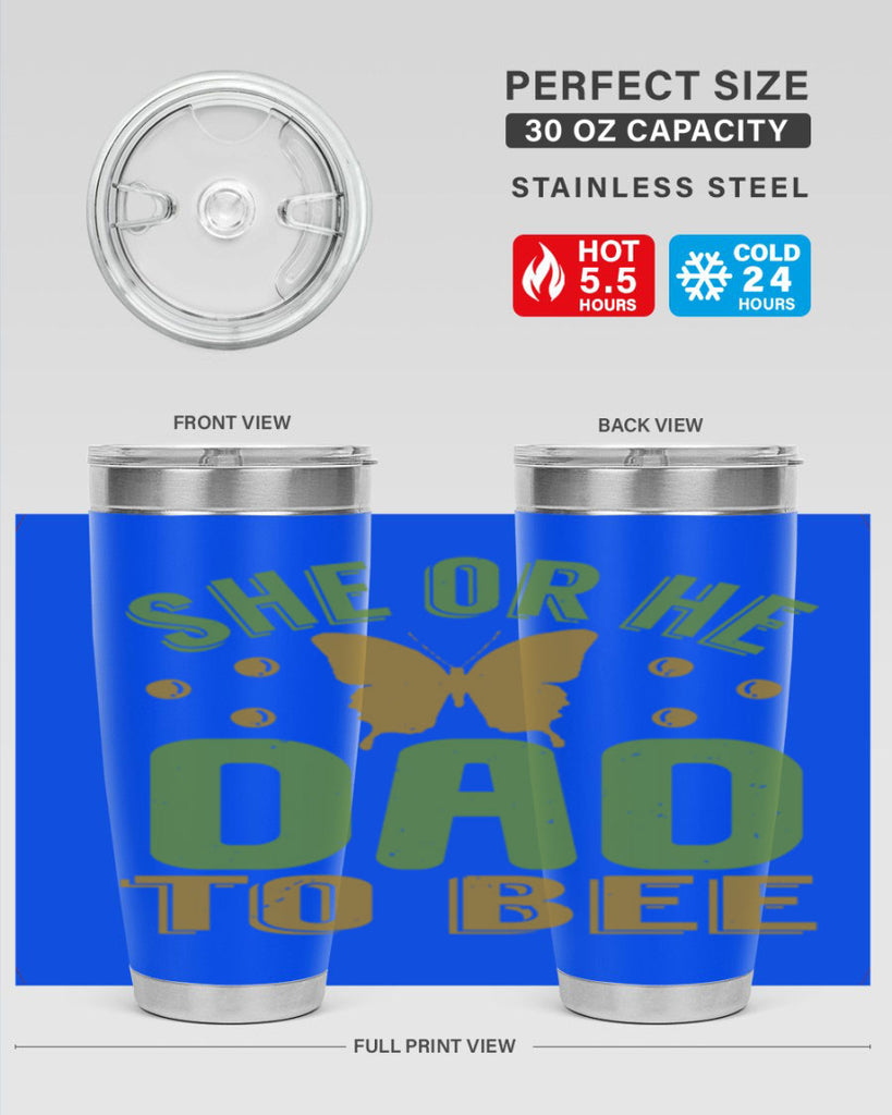She or He Dad to bee Style 172#- baby- tumbler