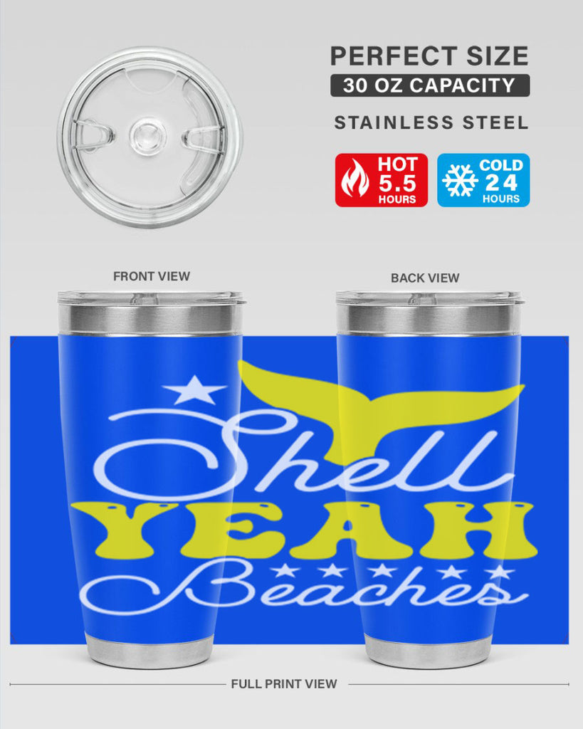 Shell Yeah Beaches 585#- mermaid- Tumbler