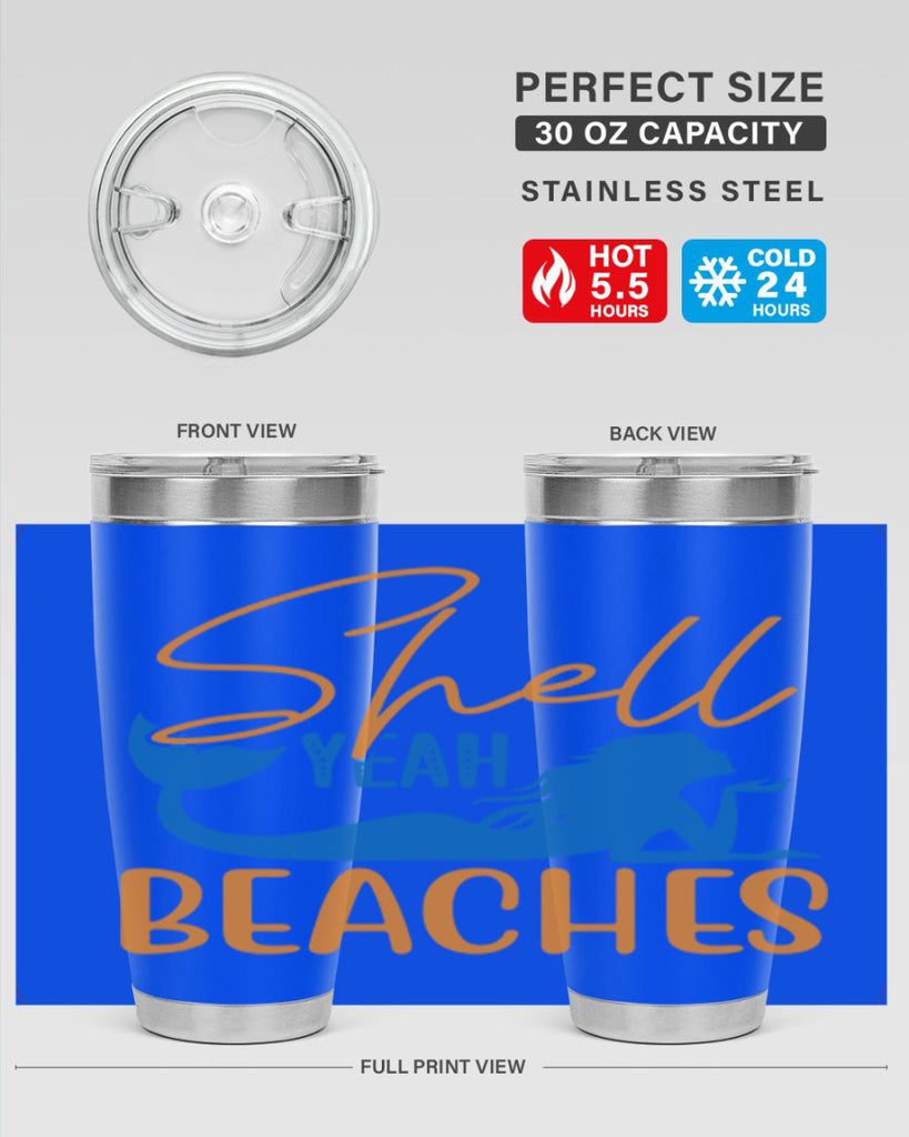 Shell Yeah Beaches 591#- mermaid- Tumbler