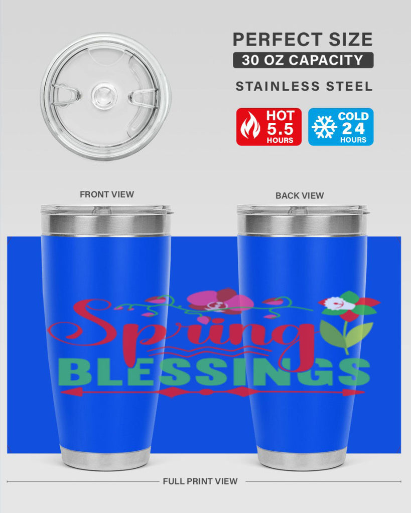 Spring Blessings 418#- spring- Tumbler